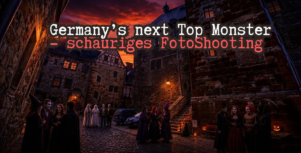 Germany's Next Top Monster Fotoshooting auf Schloss Beichlingen