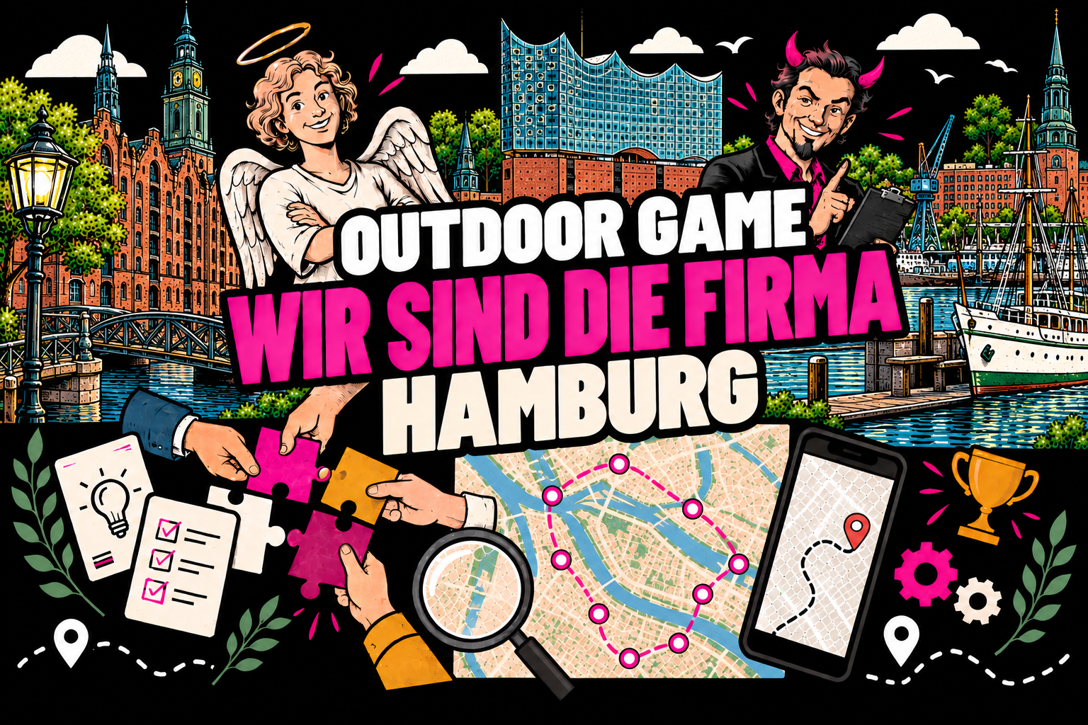 Wir sind die Firma Outdoor-Teamevent in Hamburg
