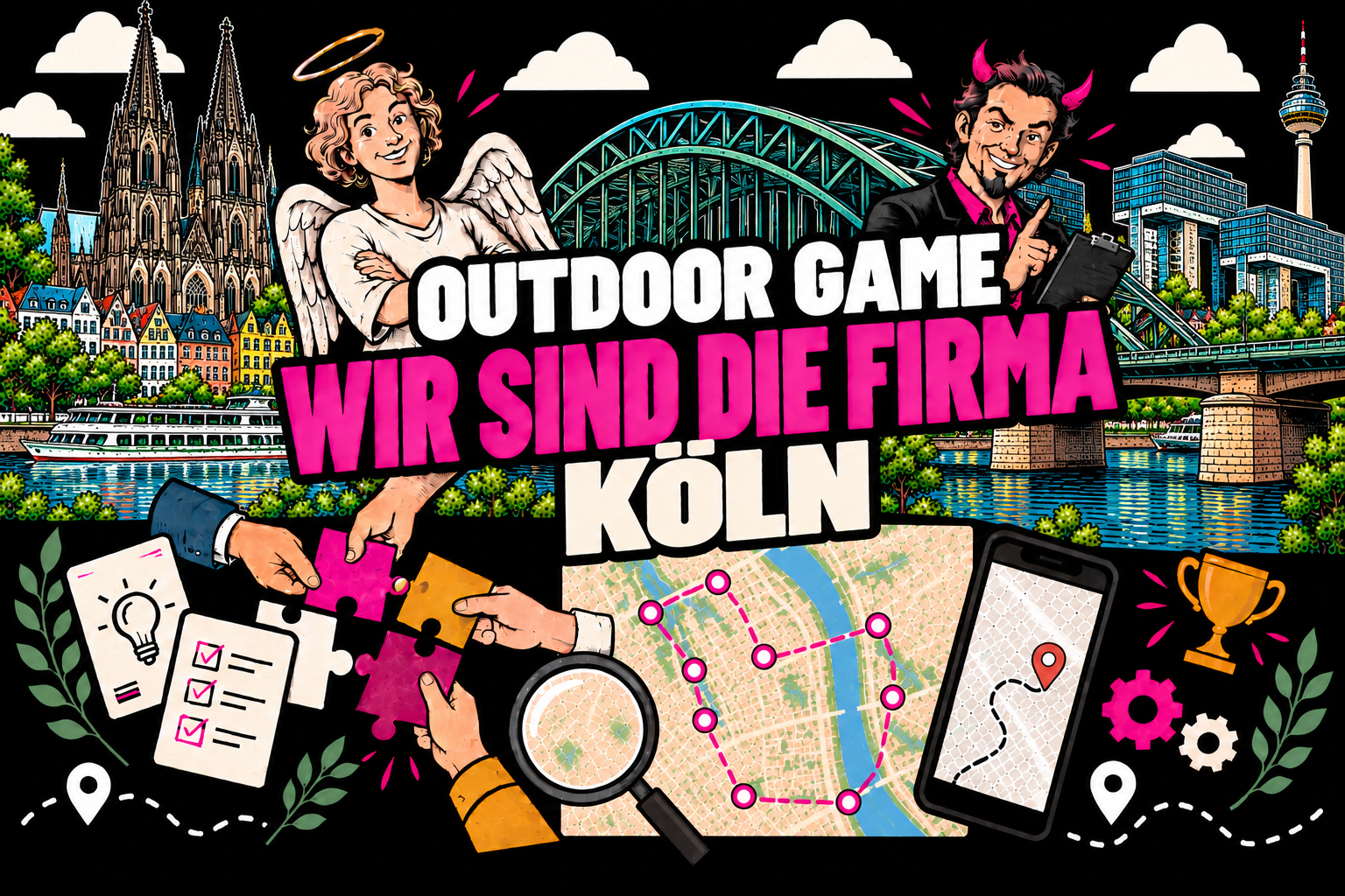 Wir sind die Firma Outdoor-Teamevent in Köln