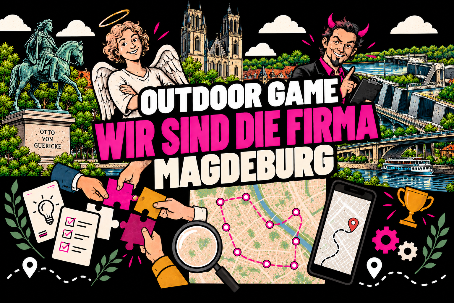 Wir sind die Firma Outdoor-Teamevent in Magdeburg