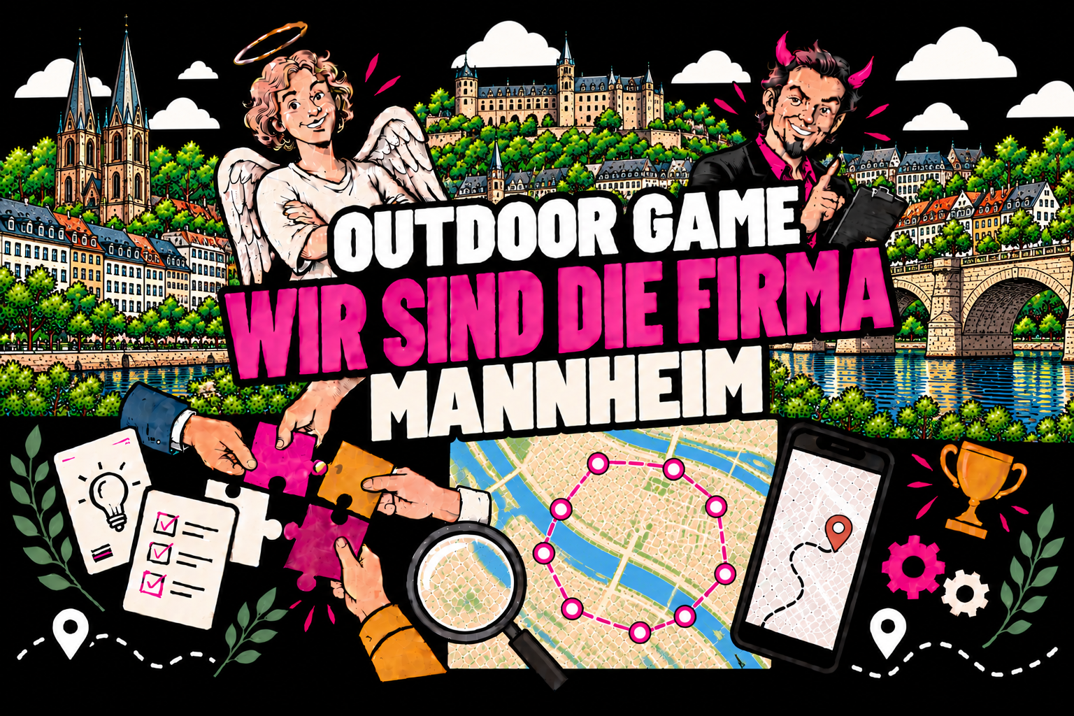 Wir sind die Firma Outdoor-Teamevent in Mannheim