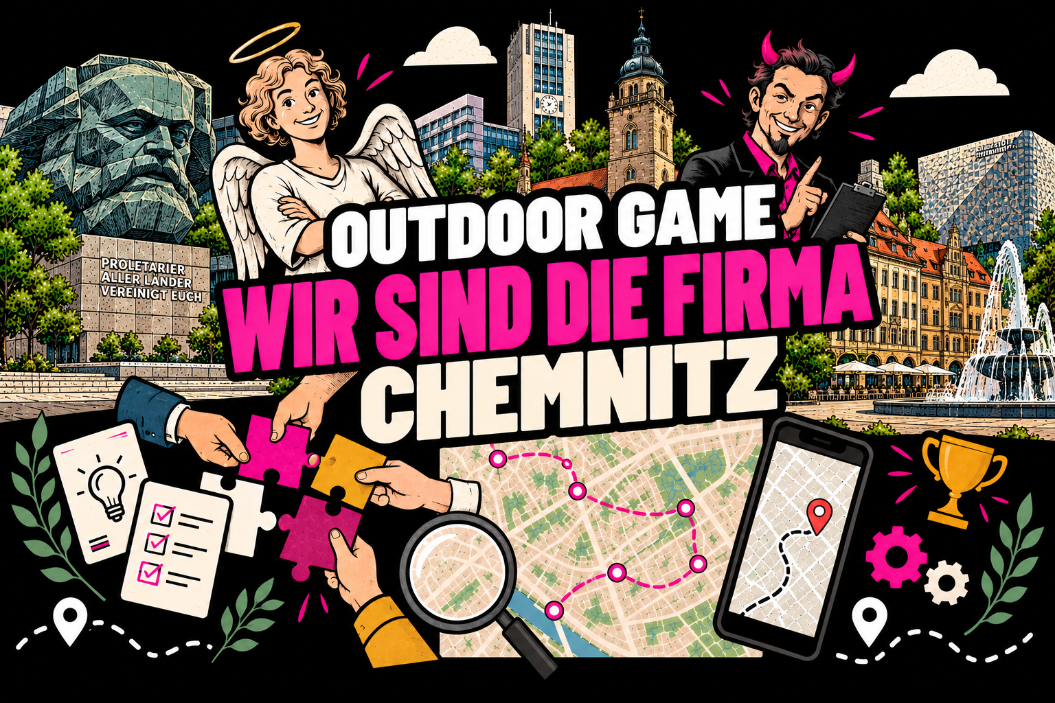 Wir sind die Firma Outdoor-Teamevent in Chemnitz