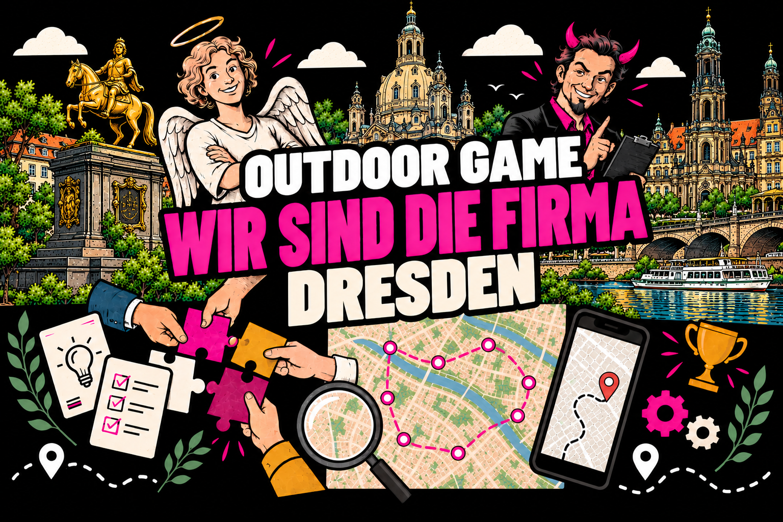 Wir sind die Firma Outdoor-Teamevent in Dresden