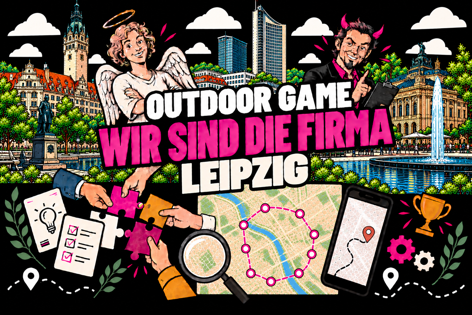 Wir sind die Firma Outdoor-Teamevent in Leipzig
