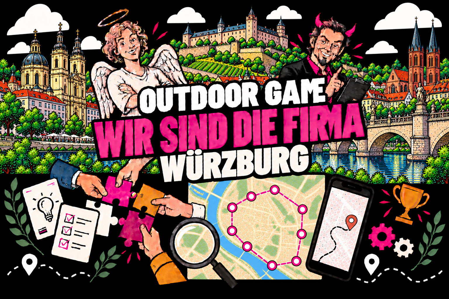 Wir sind die Firma Outdoor-Teamevent in Würzburg